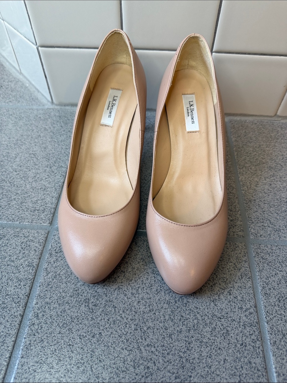 LK Bennett Sybila Nude Heels